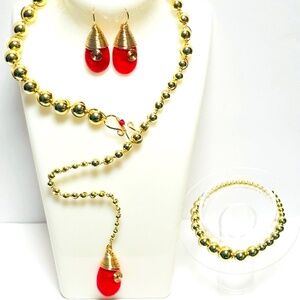 Unique & Versatile Snake-like Style - Necklace, Earrings & Bracelet Set